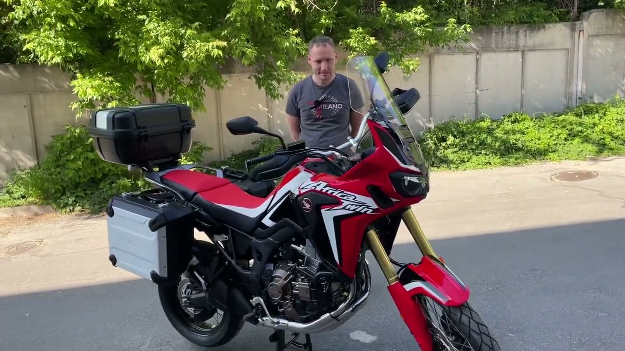 Осмотр мотоцикла Honda CRF1000L Africa Twin 2017 с пробегом 3500 км!!!