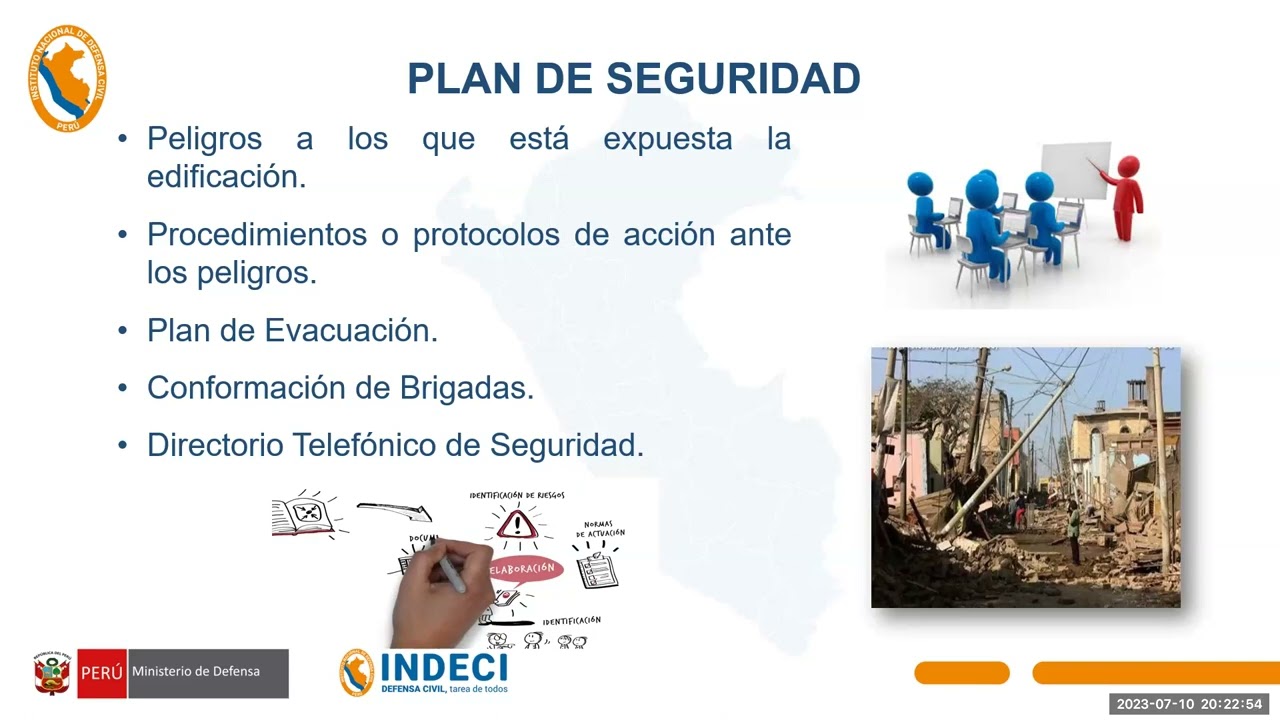 Plan de seguridad. Conformación de Brigadas - Ing. Marco Antonio Tantalean