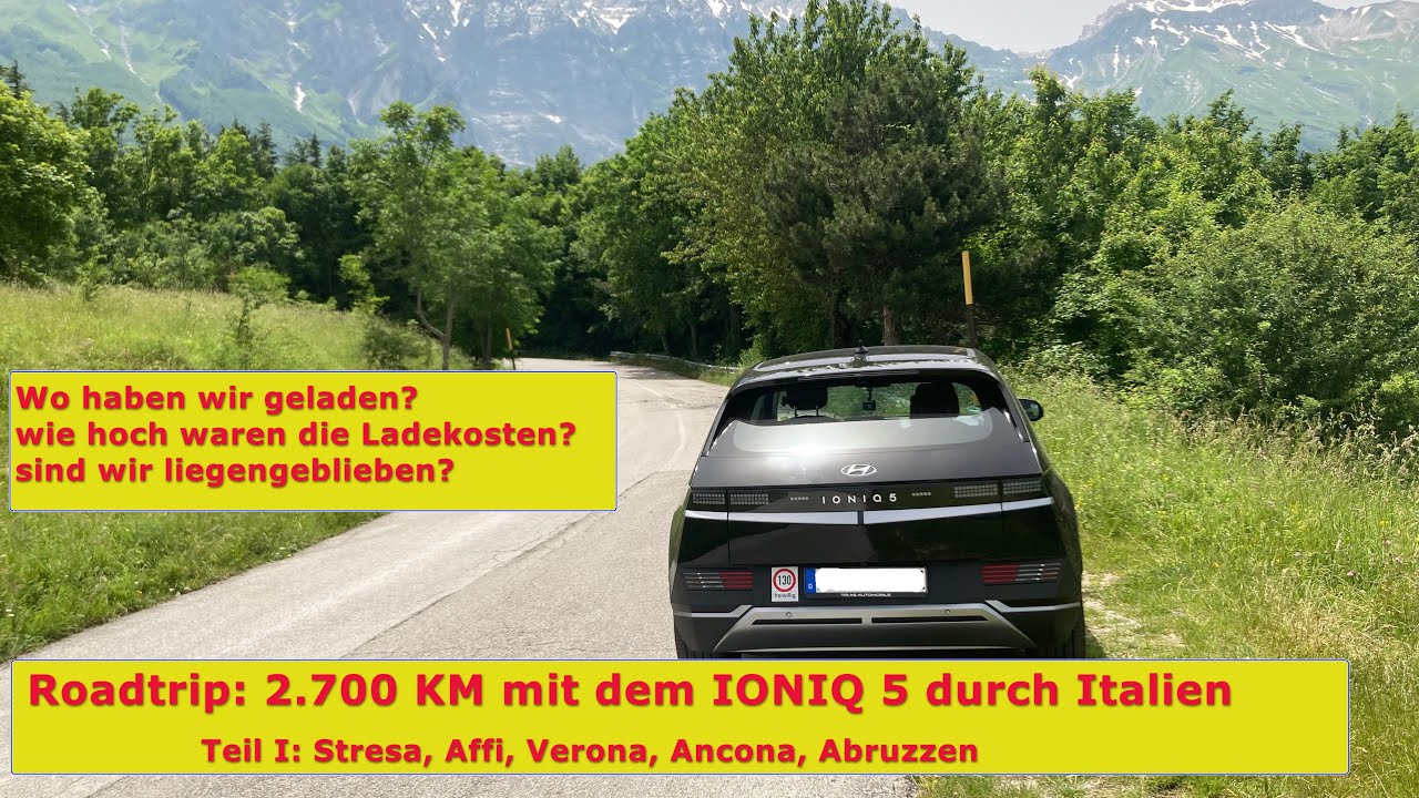 Roadtrip: 2.700 Kilometer mit dem IONIQ 5 elektrisch durch Italien Teil I