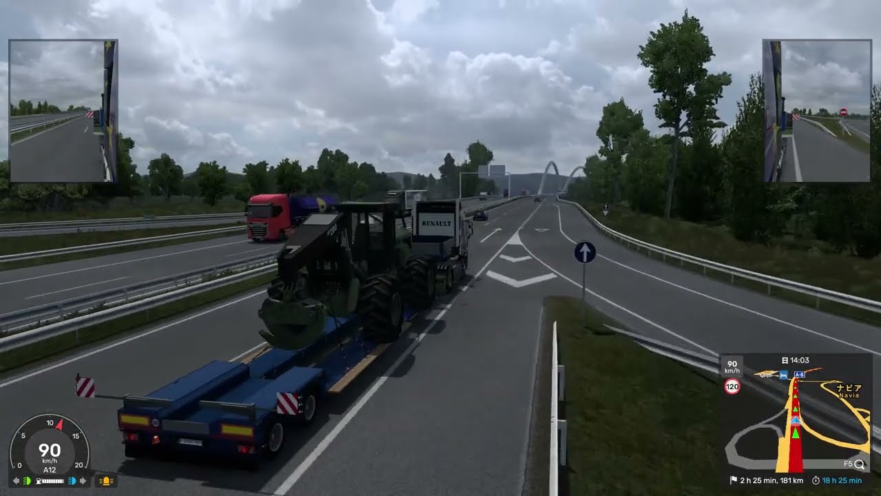 Euro Truck Simulator 2　サンタンデール～ア・コルーニャ 547km