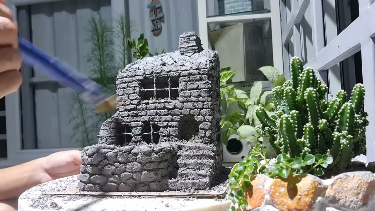 Крошечные дома из цемента | Сказочные домики своими руками