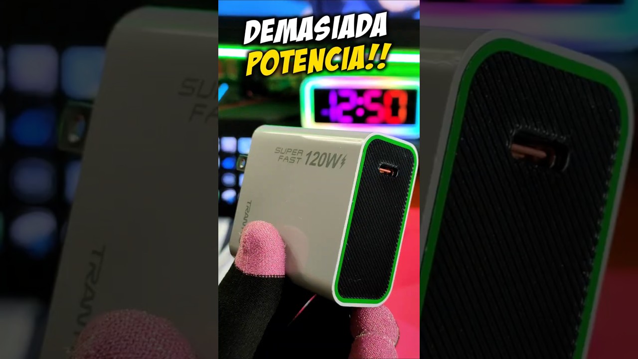 DEMASIADO PODER 120 WATTS!!! #cargar&aacute;pida #cargador
