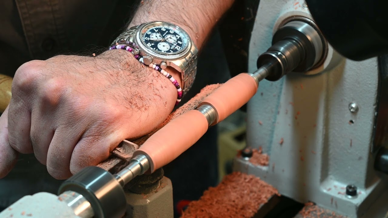 Pen Turning | Red Box Burl Cyclone Rollerball