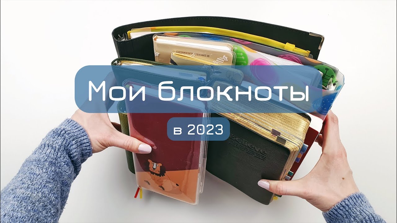 Собрала вместе блокноты, которыми пользовалась в 2023 году | Сколько их и для чего