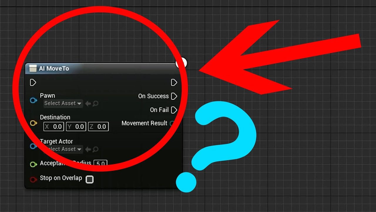 How to use AI MOVE TO node in UE4 || BLUEPRINTS || UE4 TUTORIALS