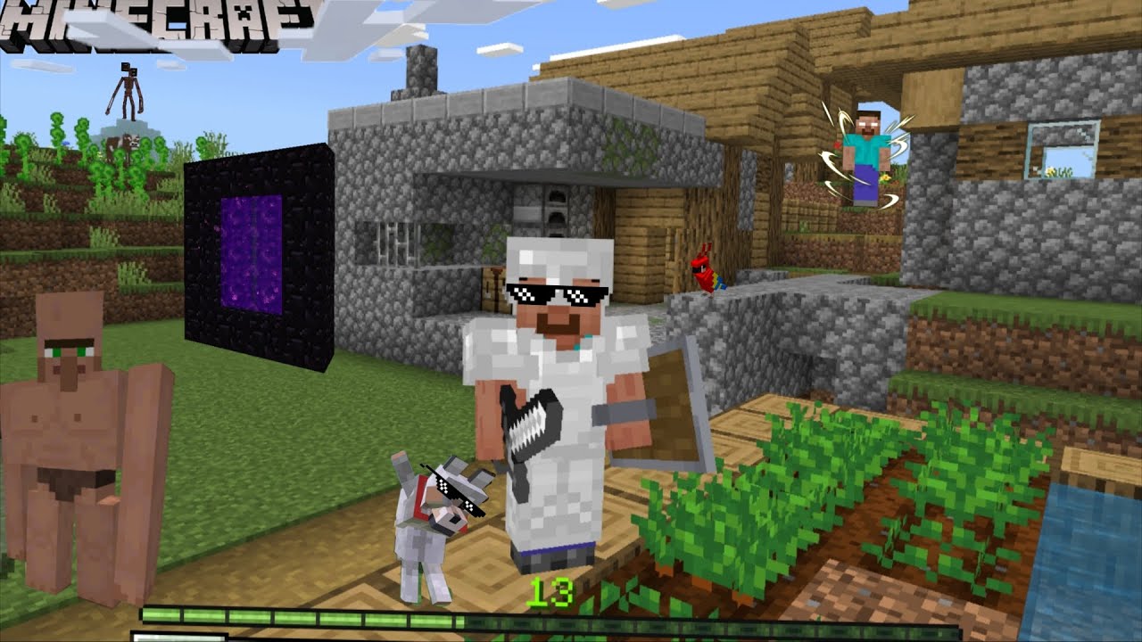 Minecraft all player gameplay and another world going