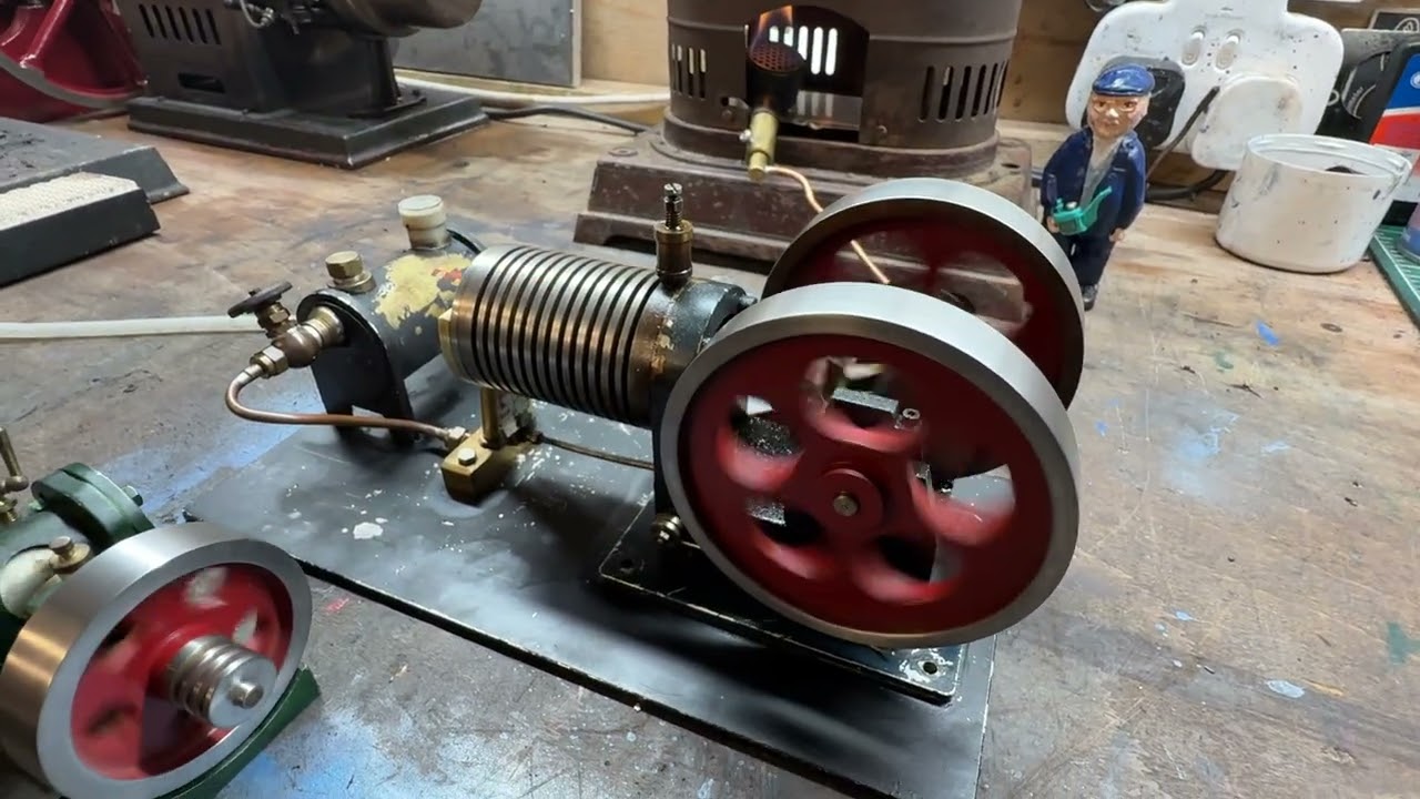 Steam, Vacuum Flame Licker and Stirling Engines all Running at once