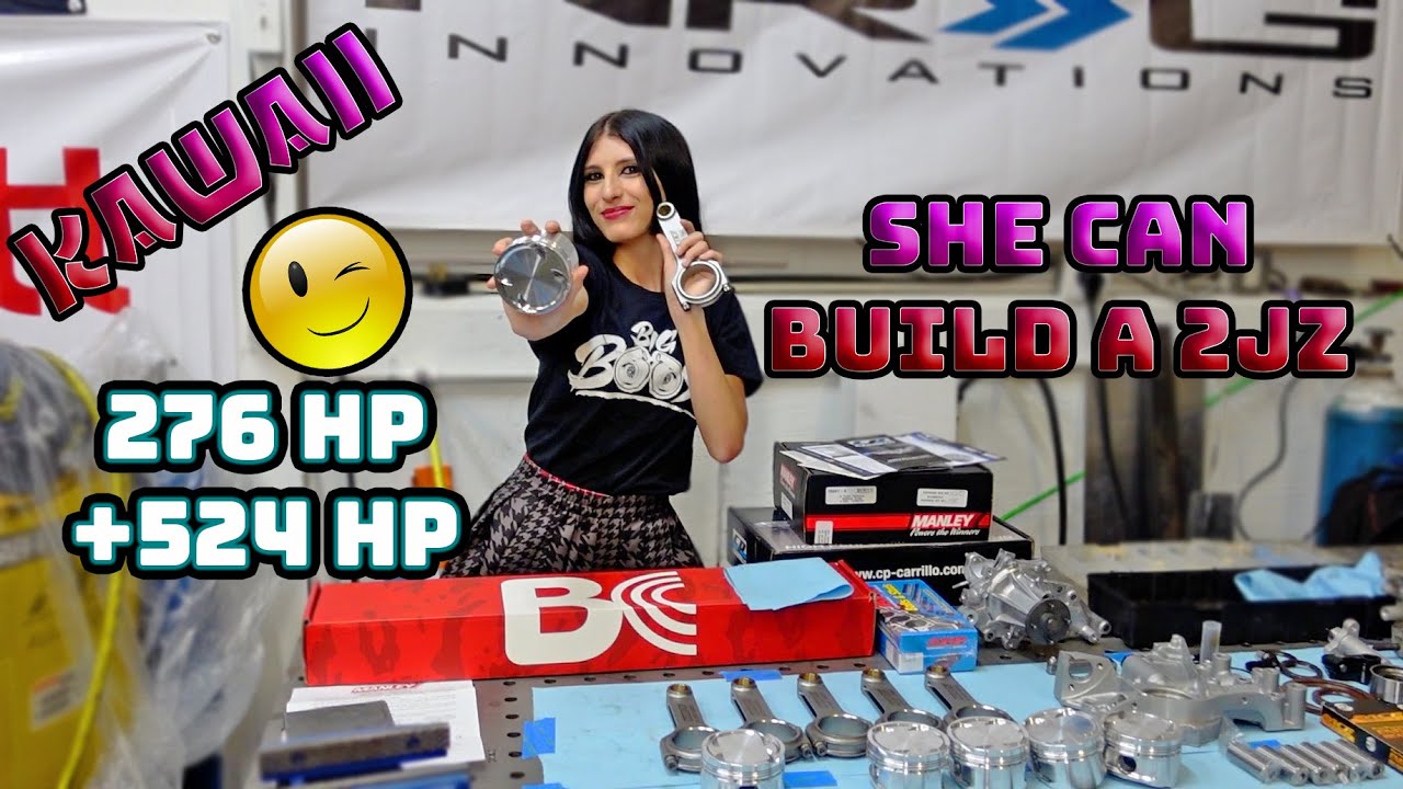 BUILDING A 800HP 2JZ WITH MY ASSISTANT ANGEL