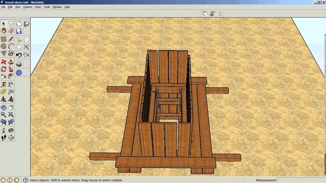 How to install timber trench shoring