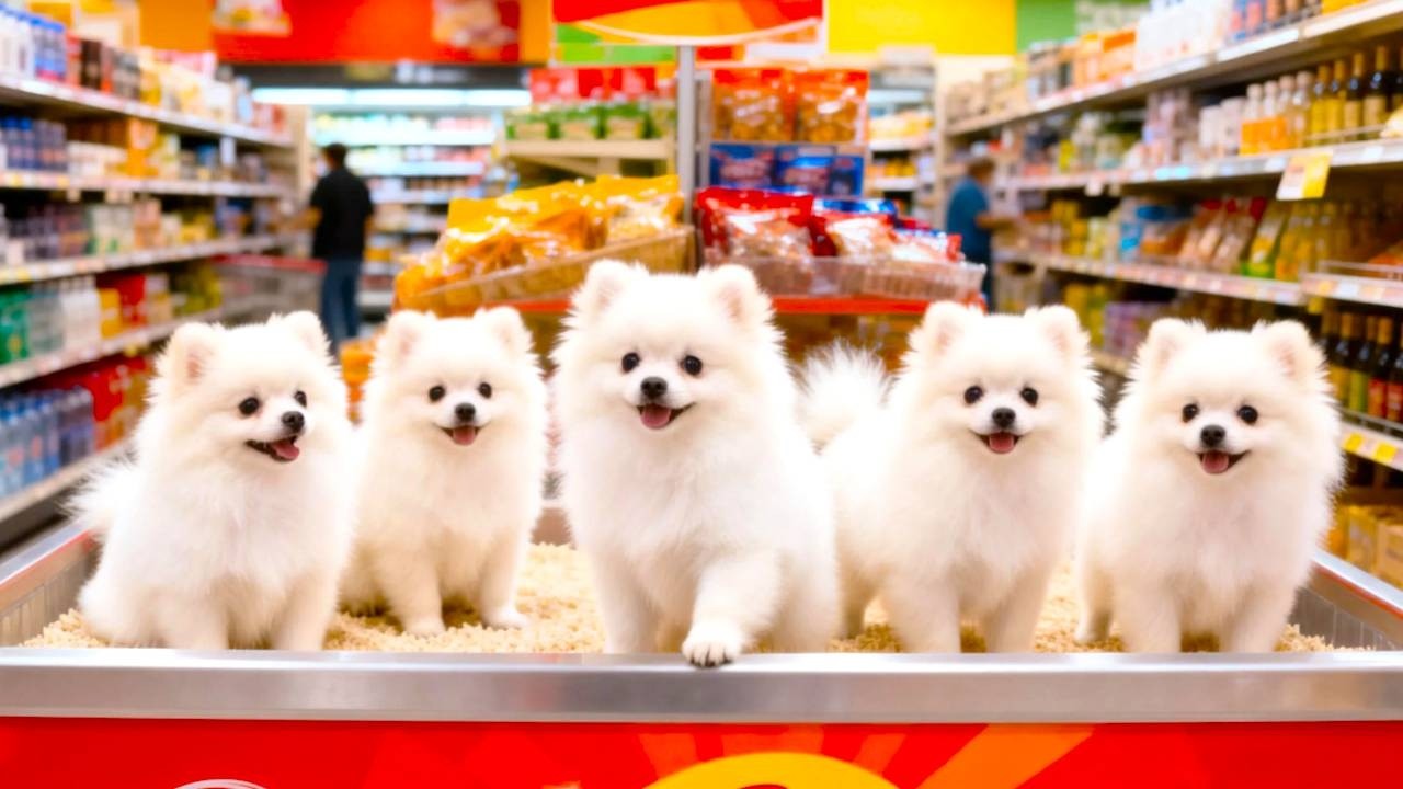 Why Are There Little Puppies For Sale In The Middle Of The Supermarket Display? #TinyPuppyAdventure