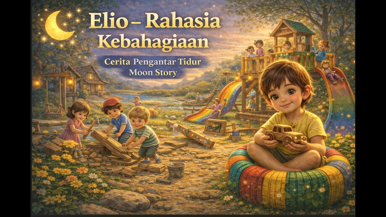 🌙 Elio dan Rahasia Kebahagiaan | Belajar Syukur & Gotong Royong | Cerita Malam Moon Story