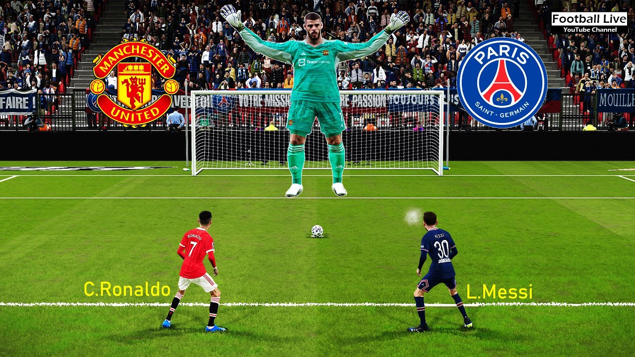 TINY players Vs GIANT goalkeepers | Penalty Shootout | Team Ronaldo vs Team Messi | PSG vs MU PES 21