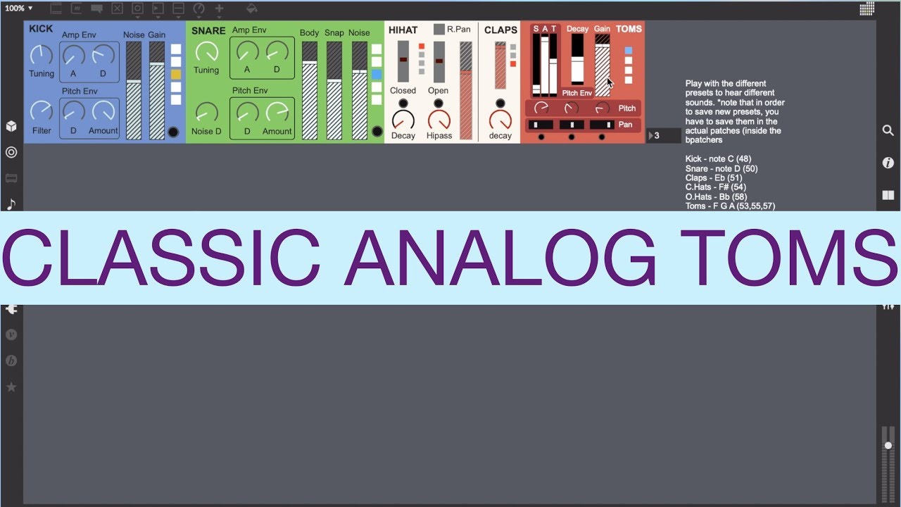 Max | Classic Toms Synth [Full Lesson]