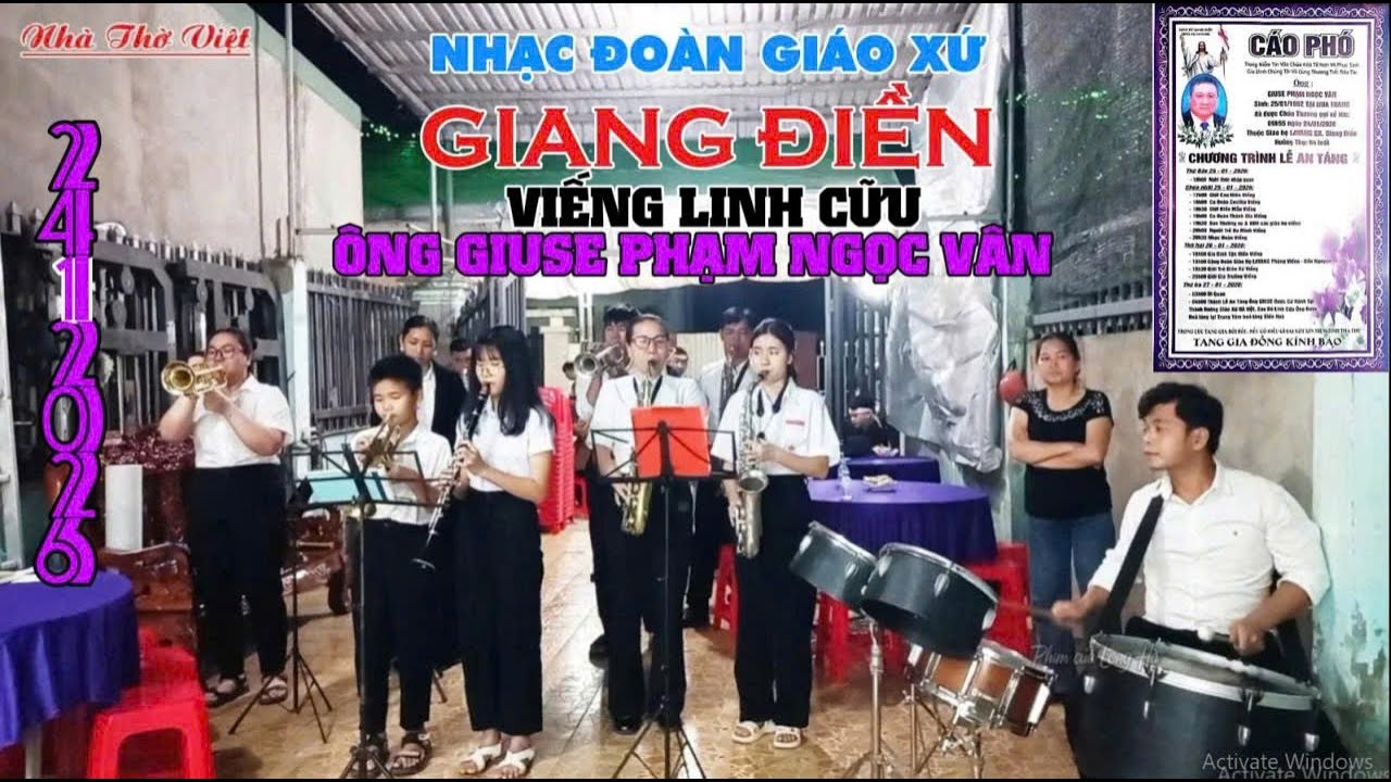 NHẠC ĐOÀN GIÁO XỨ GIANG ĐIỀNTRANG TRỌNG VIẾNG LINH CỮU ÔNG GIUSE PHẠM NGỌC VÂN#702