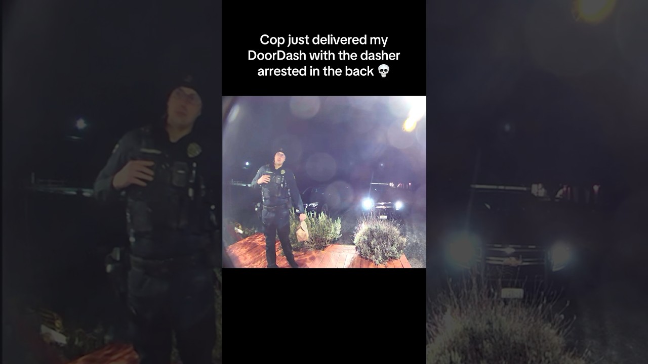 Cops Took My DoorDash Driver&hellip; but Still Delivered My Food! 🚔😂 #shorts