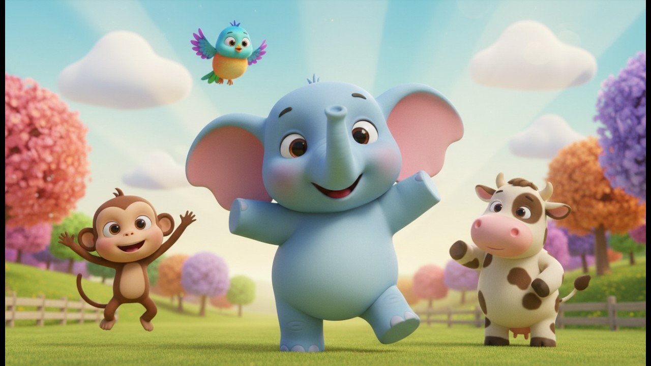 Chansons pour Enfants | Animaux de la Ferme, Éléphant, Singe & Forêt 🐮🐘🐒