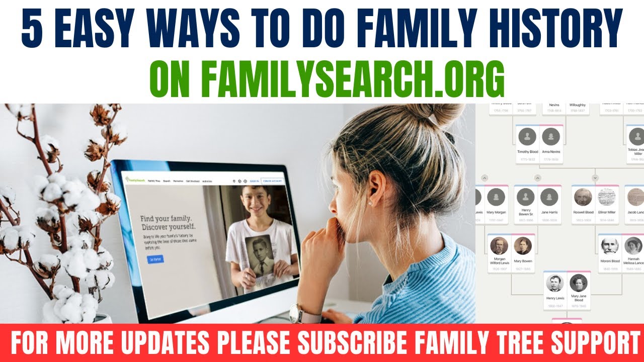 5 простых способов заняться семейной историей на FamilySearch.org!