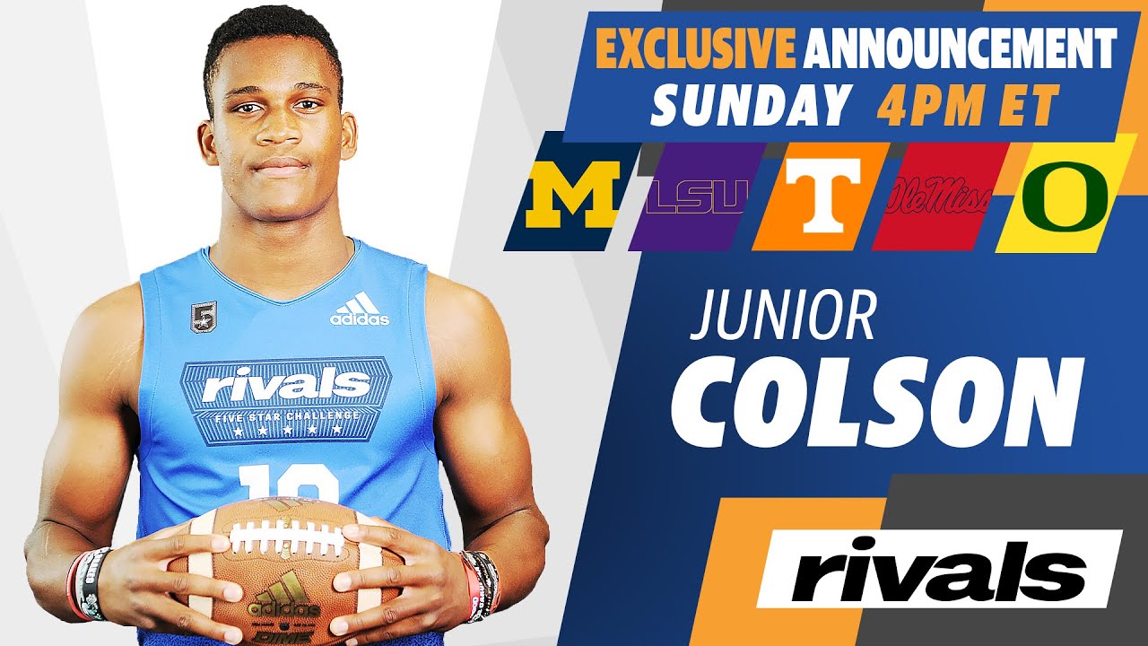 Four-star LB Junior Colson announces his college decision