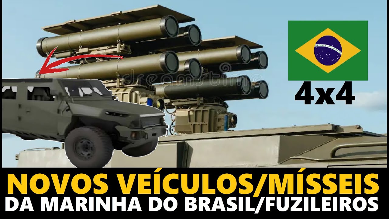 🇧🇷NOVOS VEÍCULOS BLINDADOS 4x4 c/ MISSIL da MARINHA!