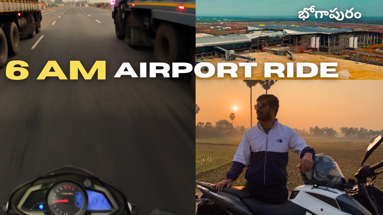 6 AM Ride to Vizag’s New International Airport ✈️🔥 | Bhogapuram