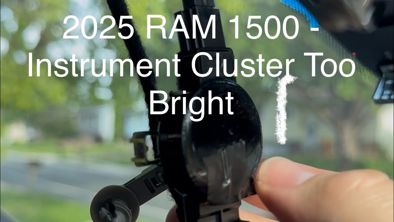 2025 Ram 1500 Instrument Cluster Too Bright