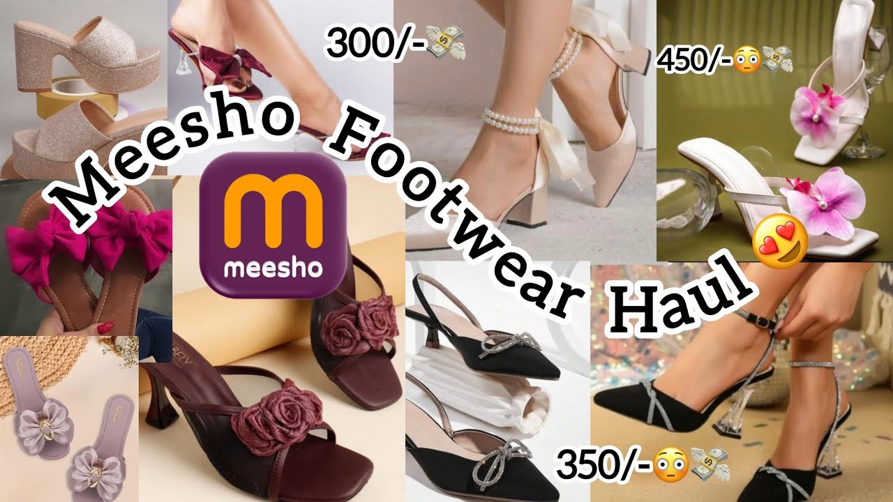 Meesho Viral Footwear Haul Under Rs 500/-💸🤩 Cheapest Heels 👠💸❗️Must Watch ❗️@Fauziakhan44 