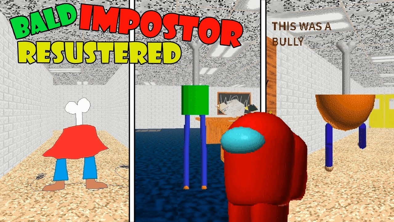 Among Us in Baldi's Basics // Bald Impostor Resustered! █ Baldi's Basics &ndash; mods █
