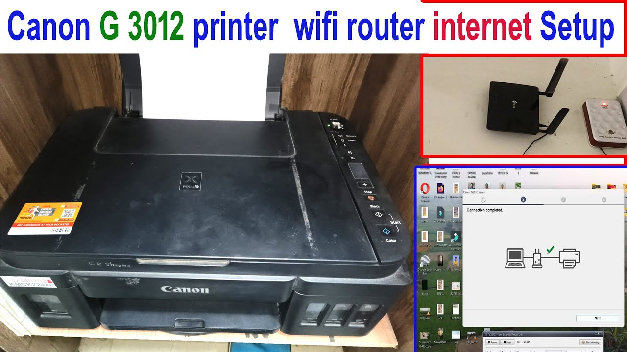 Canon G 3012 printer wifi router internet Setup⚡️Print by Internet  ⚡️Best Ink Tank Printer 2024