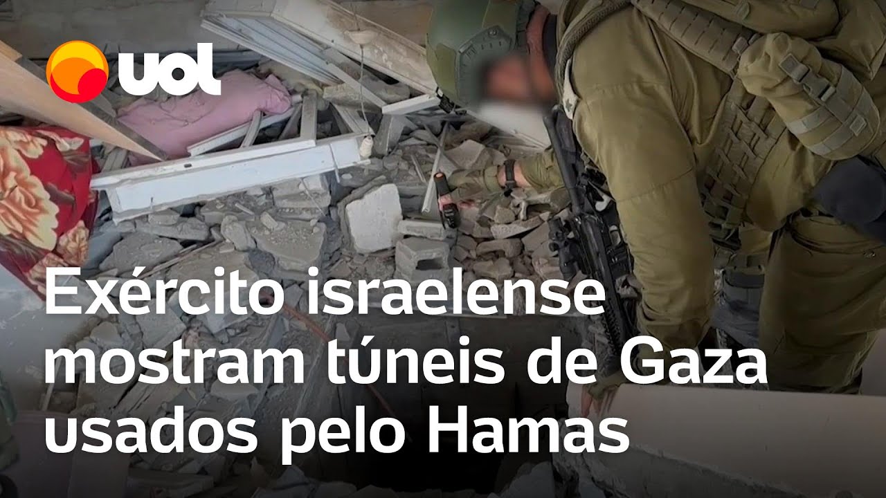 Guerra Israel x Hamas: Exército israelense mostra túneis de Gaza que teriam sido usados ​​pelo Hamas