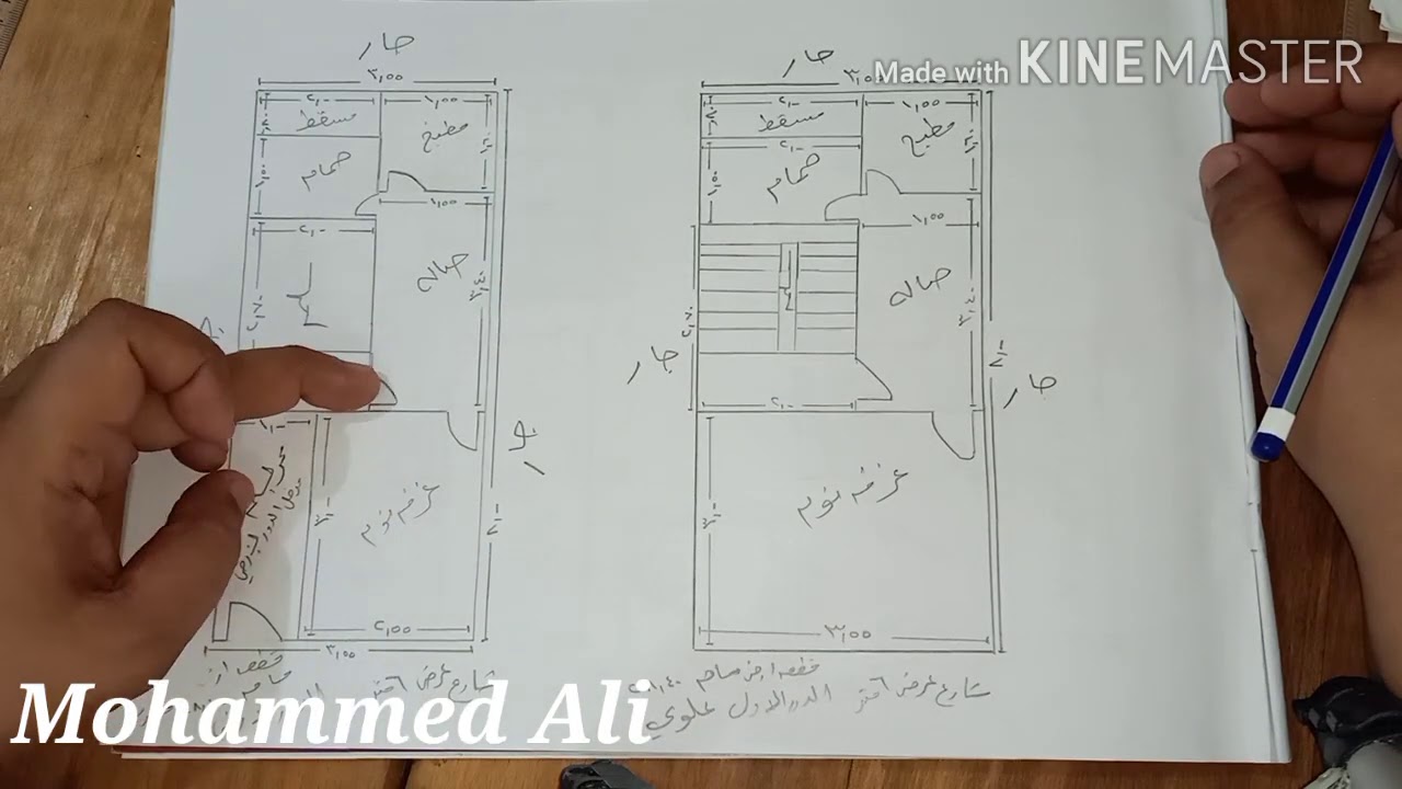تقسيم أصغر ارض مساحة 28 متر مربع وواجهه ٣.٥ متر فقط