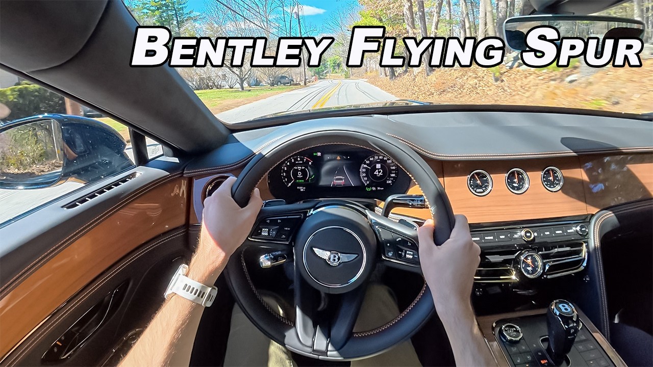Bentley Flying Spur &mdash; тест-драйв роскошного флагманского седана мощностью 671 л.с. (биноуральный ...