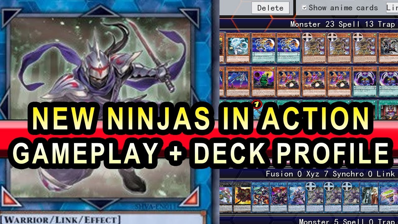 New Ninjas Gameplay! In Action With DeckProfile (The New Link Monster + Yellow Dragon Ninja)
