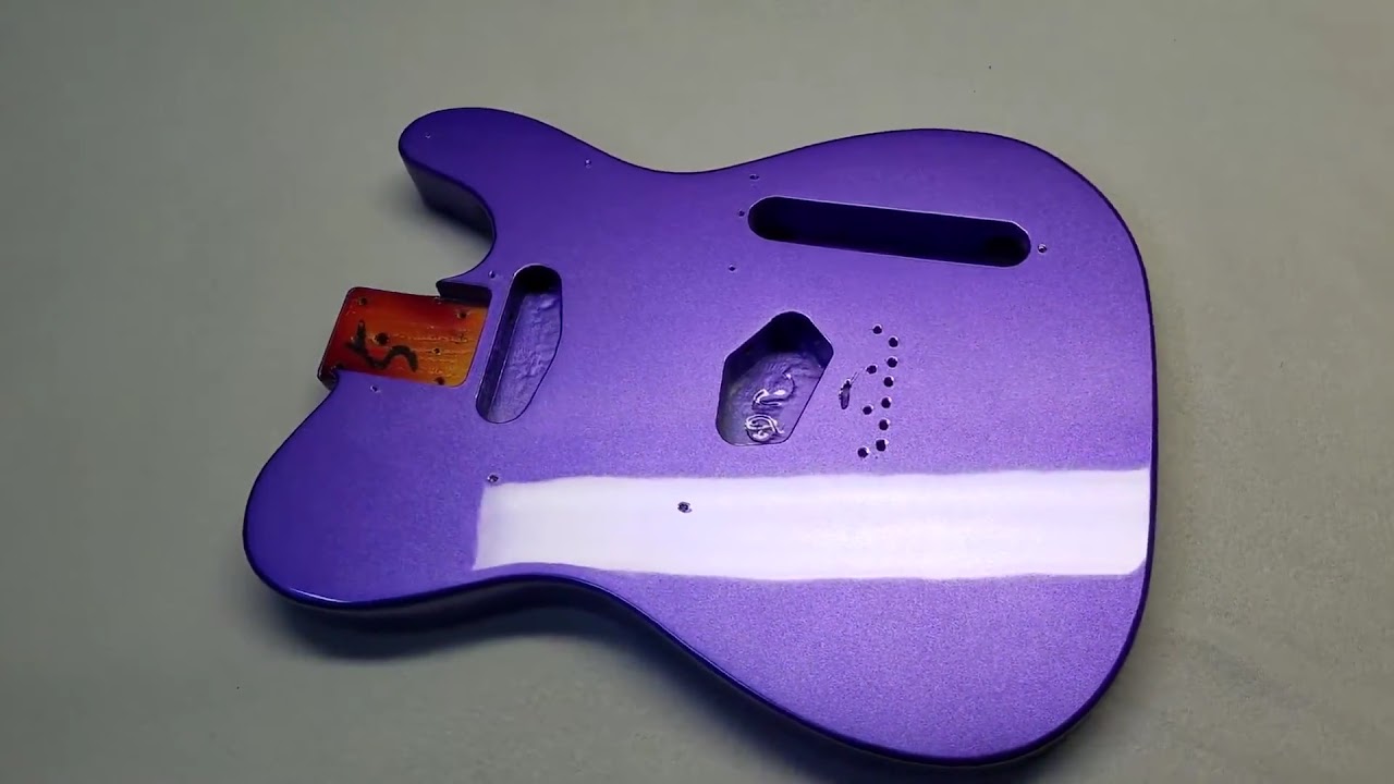 GuitarPaintGuys - Purple Frost Metallic Tele Refinish