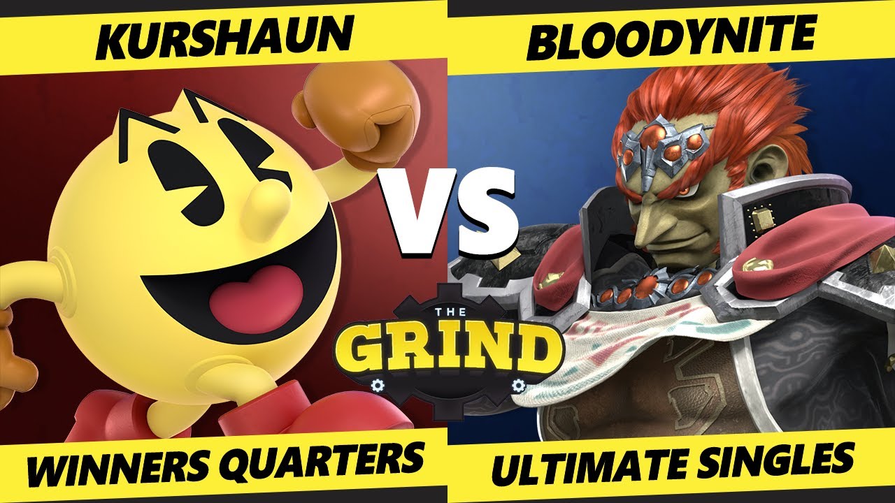 The Grind 123 Onine Winners Quarters - Kurshaun (Pac-Man) Vs. Bloodynite (Ganondorf) Smash Ultimate