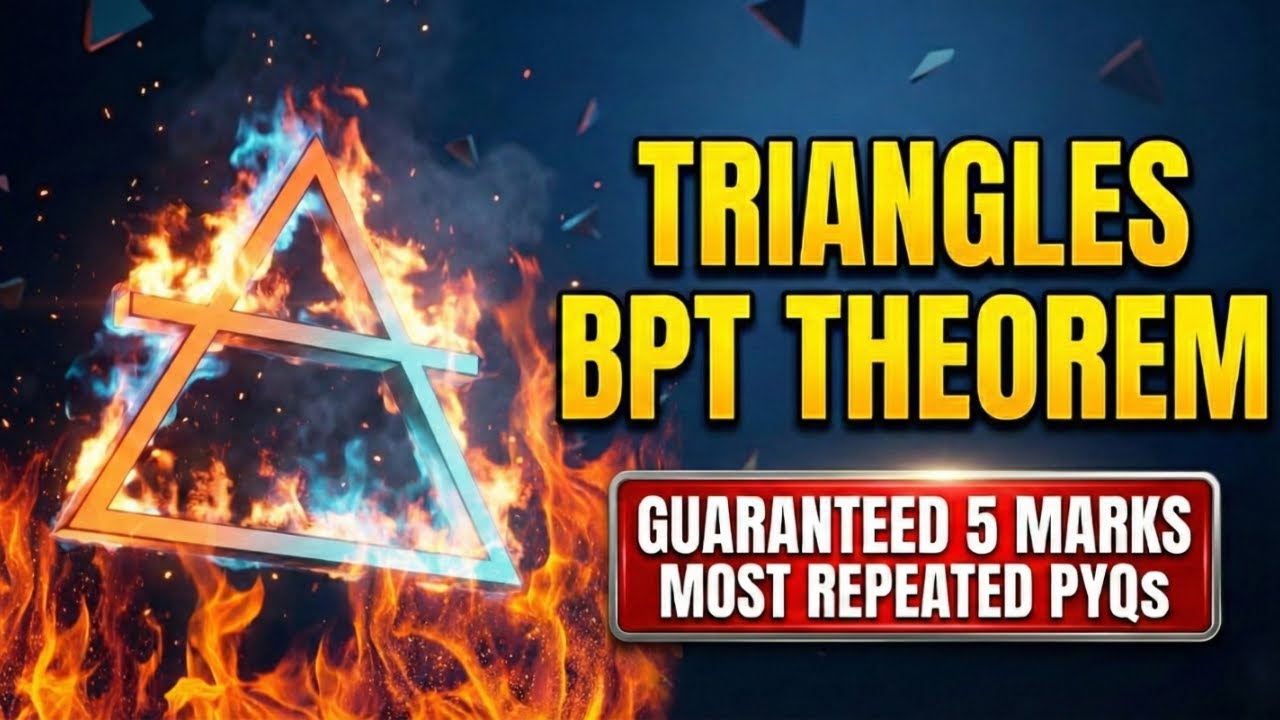 Triangles 🔥|  BPT Theorem Class 10 | Most Important PYQs Solved | Guaranteed Marks #cbseclass10