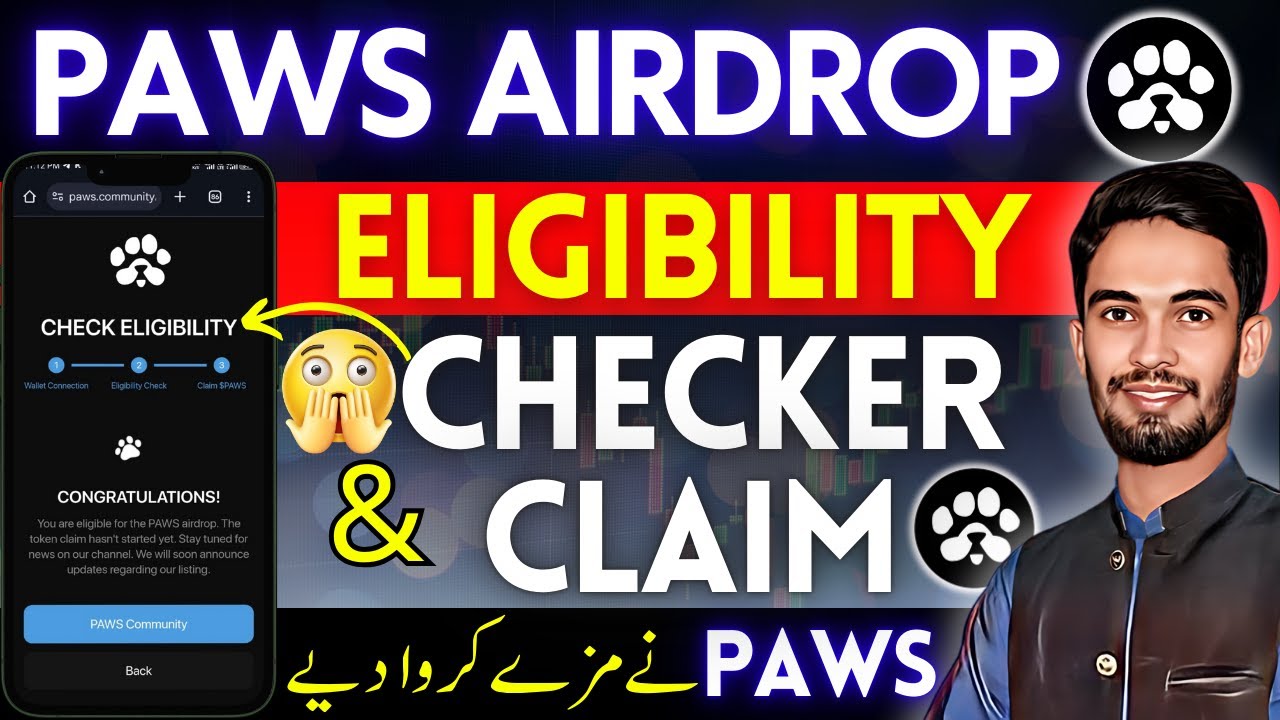 Paws Airdrop Eligibility Checker & Claim 😲 | Paws Airdrop New Update | Mr Waleed