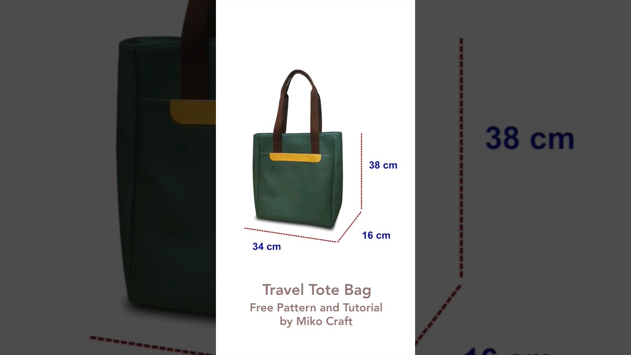 Free pattern tote bag #bagmaking #bagmakingtutorial #mikocraft #freepattern #bagmakingclass
