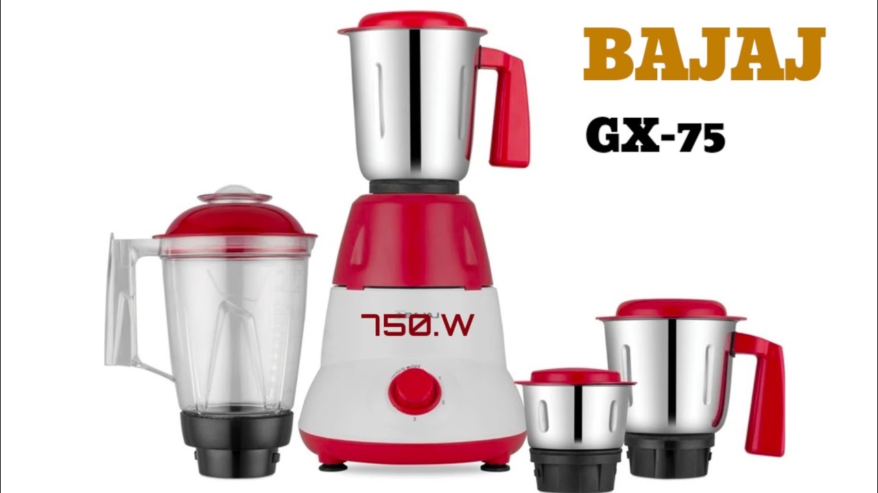 BAJAJ GX -75 MIXER GRINDER / Heavy duty mixer grinder with 4.jar / Best mixer grinder 750.wat 