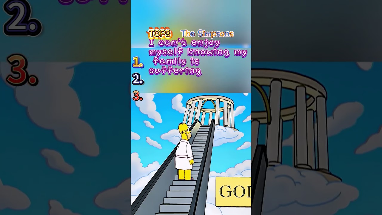 Homer Meets God Face to Face #simpsons #shorts