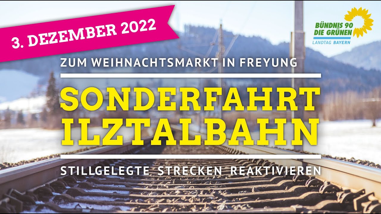Reaktivierungsfahrt mit der Ilztalbahn