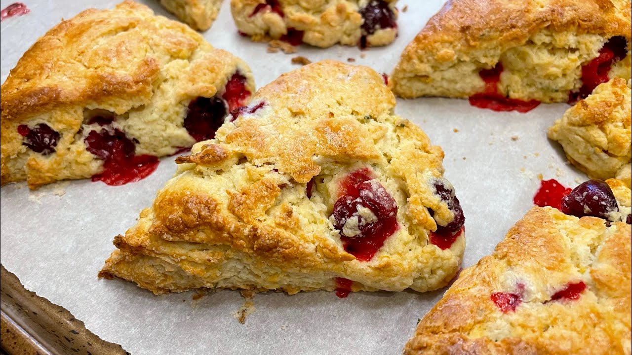蔓越莓迷迭香鬆餅 (粵語) Rosemarry and Cranberry Scones [ENG SUB]