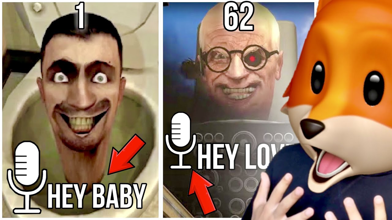 Skibidi Toilet BUT I VOICE OVER IT 1-63 (Reaction)