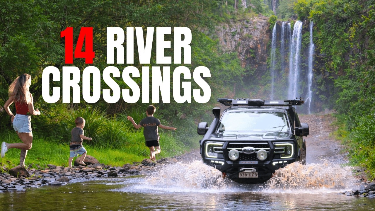 14 RIVER CROSSINGS + We Nearly Got Stranded | Condamine Gorge Adventure