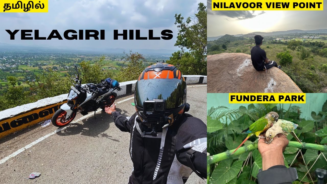 Bangalore to Yelagiri Solo Ride | Duke 200 | Fundera park | Nilavoor view point | Tamil |