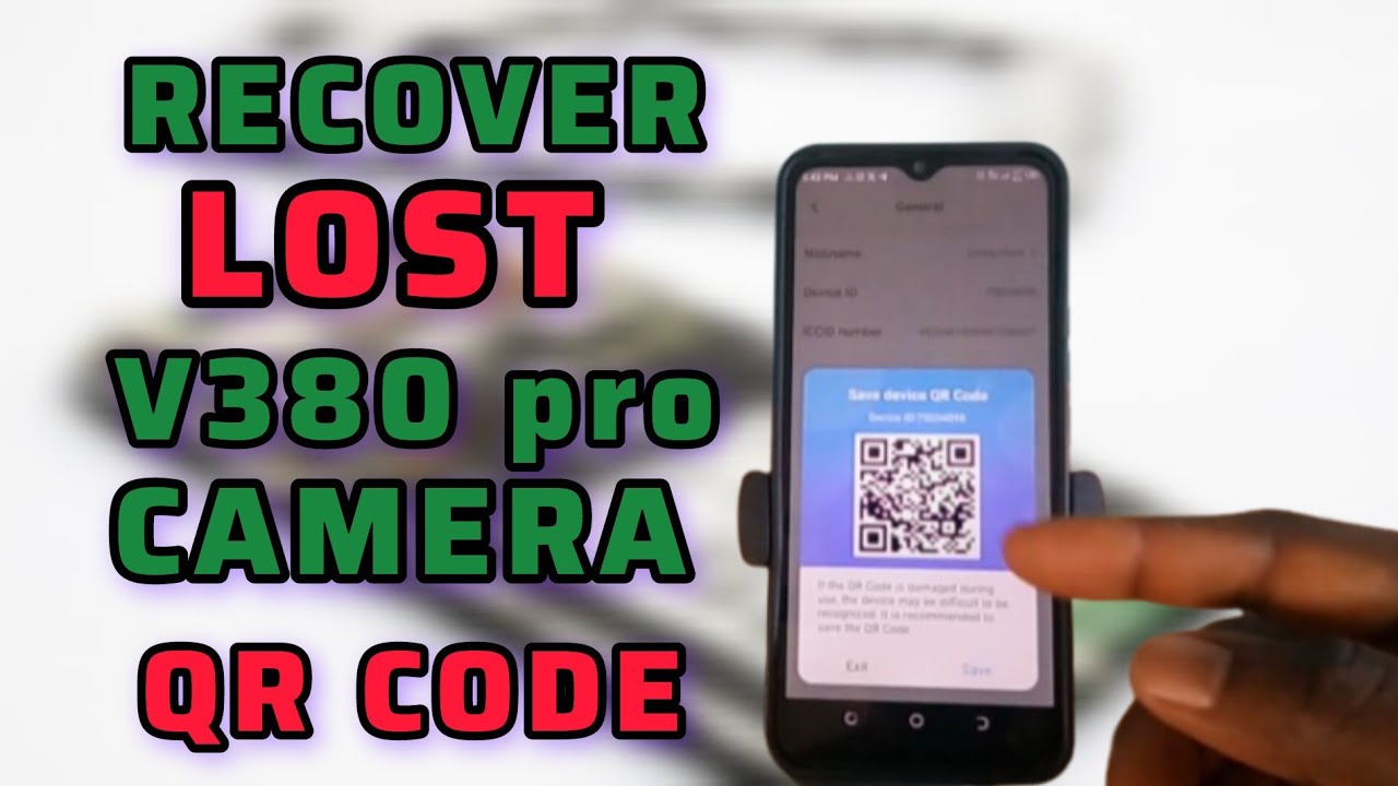 Как восстановить утерянный QR-код камеры V380 pro.
