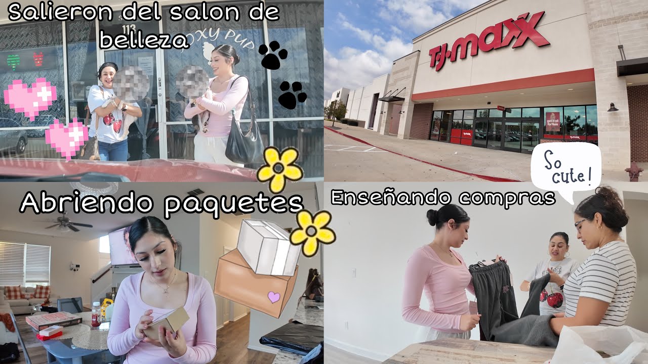 las 🐶 tuvieron cita😬| compras de TJMAXX + Starbucks | abriendo paquetes y haciendo mis 💅🏼 nuevo look