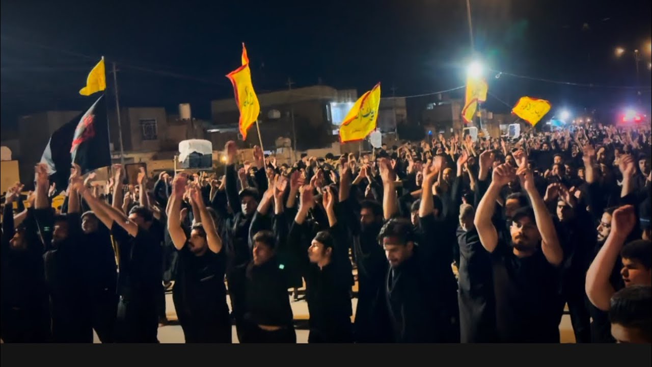 تشييع وعزاء امير المؤمنين عليه السلام موكب الامام المهدي المنتظر عج - سوق الشيوخ