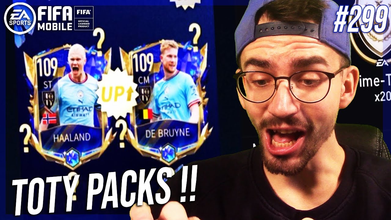 TOTY HAALAND & DE BRUYNE PACK OPENING !! 😱🔥 FIFA MOBILE 22 #299
