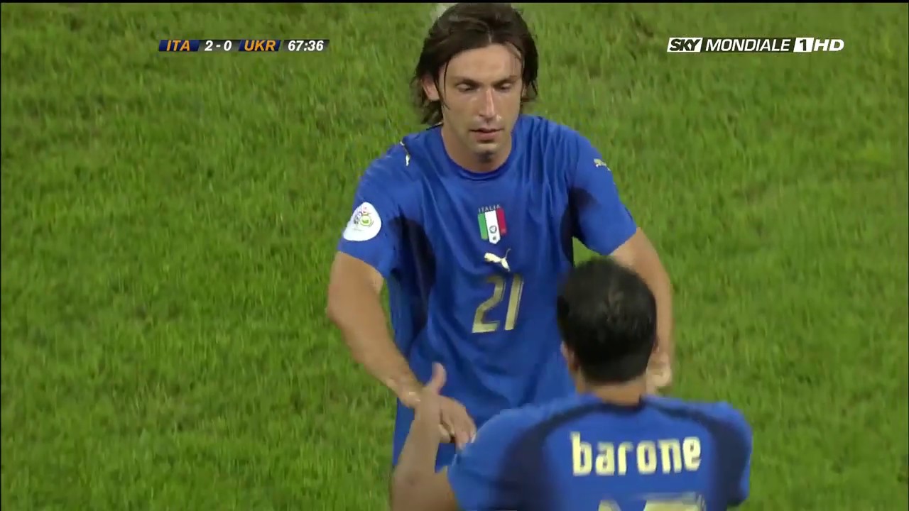 Pirlo vs Ukraine | 2006 World Cup | Quarter-Final