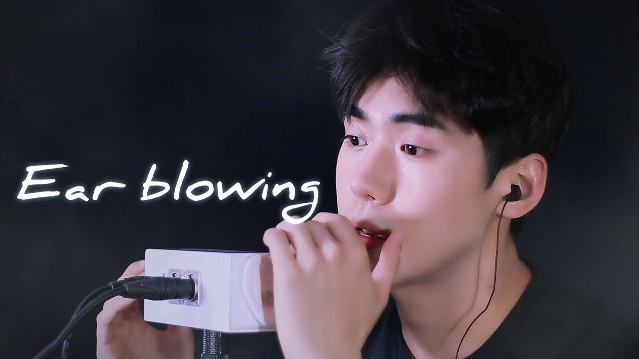 Only Ear blowing ASMR on a rainy day 🌬비 오는 날 오직 이어블로잉 | Veiled 남자 male
